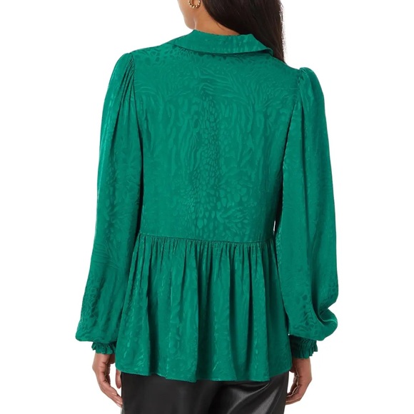 LILLY PULITZER JAYLENE JACQUARD EVERGREEN PARTY ANIMAL TOP ~ NWT - Picture 3 of 16